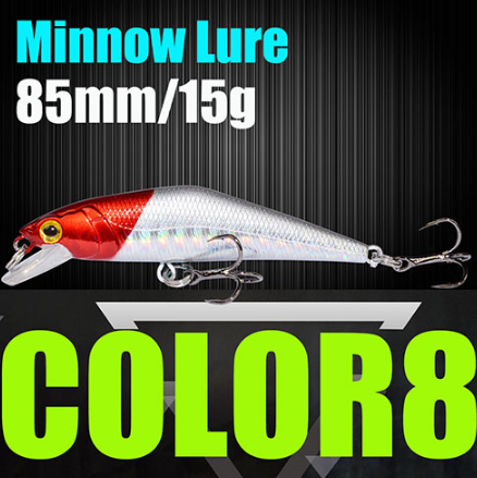AFISHLURE Fishing Lure Wobblers Trout 85mm/15g Minnow Hard Baits Iscas Artificial Pesca Leurre