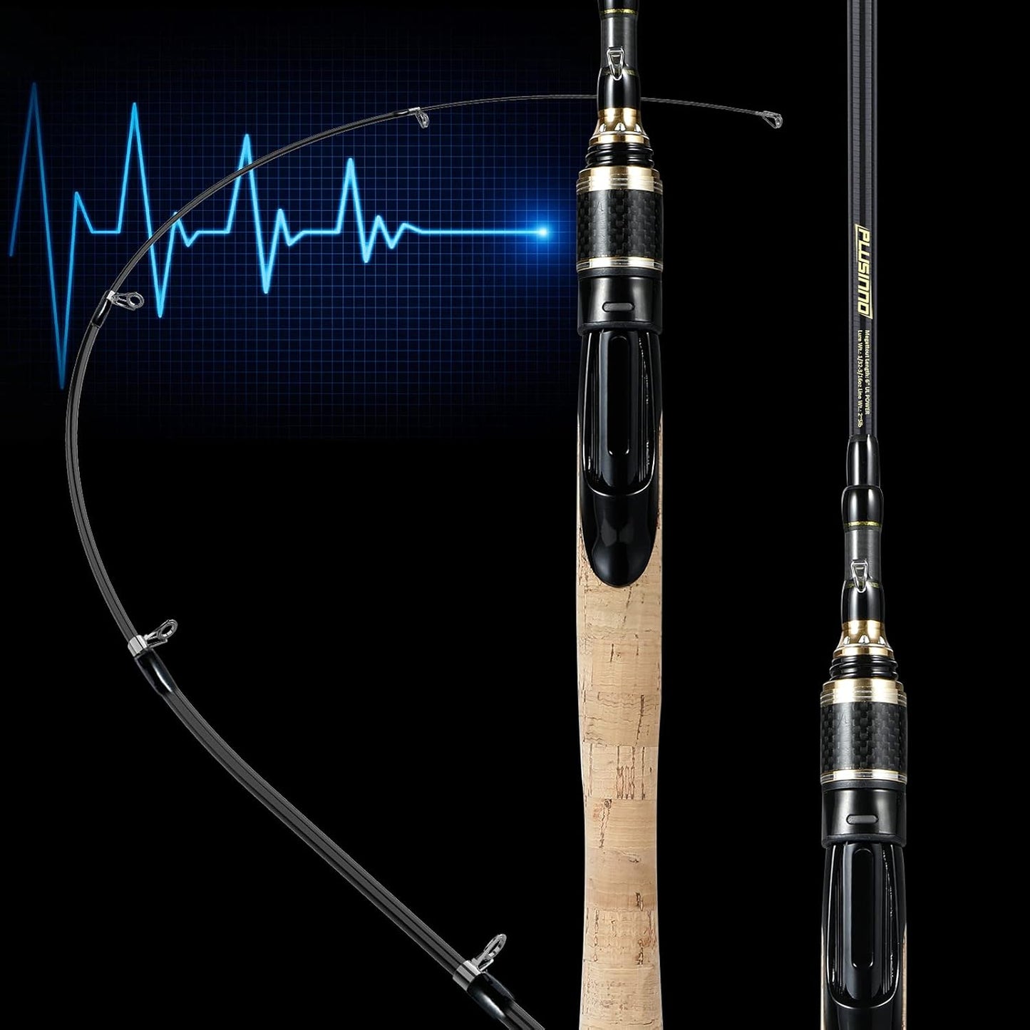 Fishing Rod and Reel Combo, Telescopic Ultra-Light and Sensitive Fishing Pole with Spinning Reel for Trout, Crappie, Bluegill, Panfish, and Other Small and Medium Size Fish