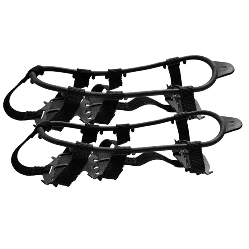 24 Teeth Ice Grips Anti-Slip Ice Claws Winter Gripper Unisex Snow Claw Shoe Covers Climbing Chain Crampons Outdoor Accessories