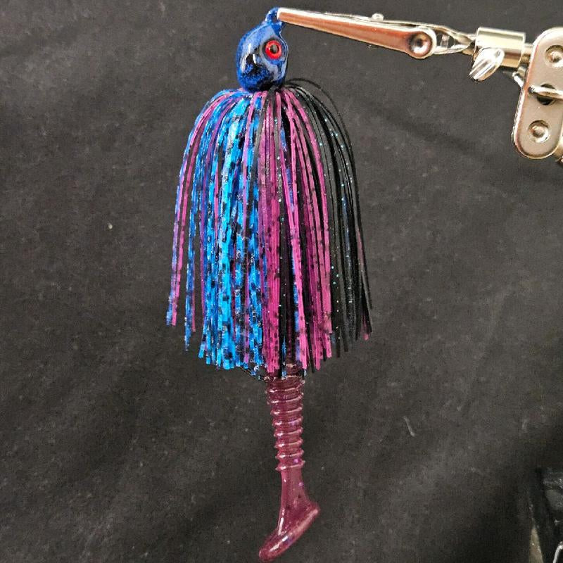 Swing Tail Swim Jig and 5 3.5" Swimbait Trailers Collaboration of Fishmore Custom Bait and King Crew Adventures