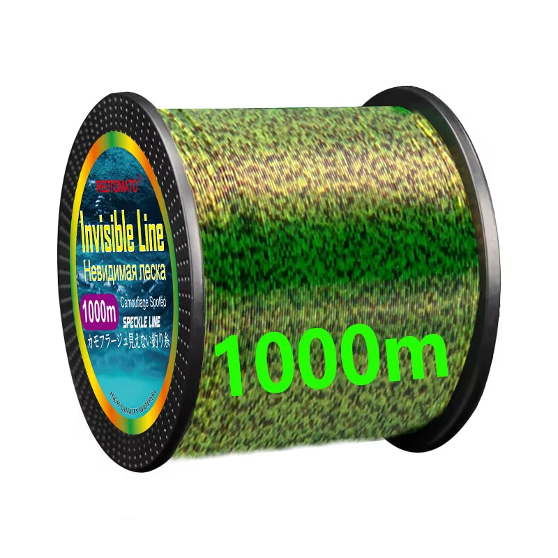 500M 1000M 3000M Invisible Speckle Fishing Line Carp Monofilament Spotted Fishing Line Fluorocarbon Coated Fishing Line Pesca