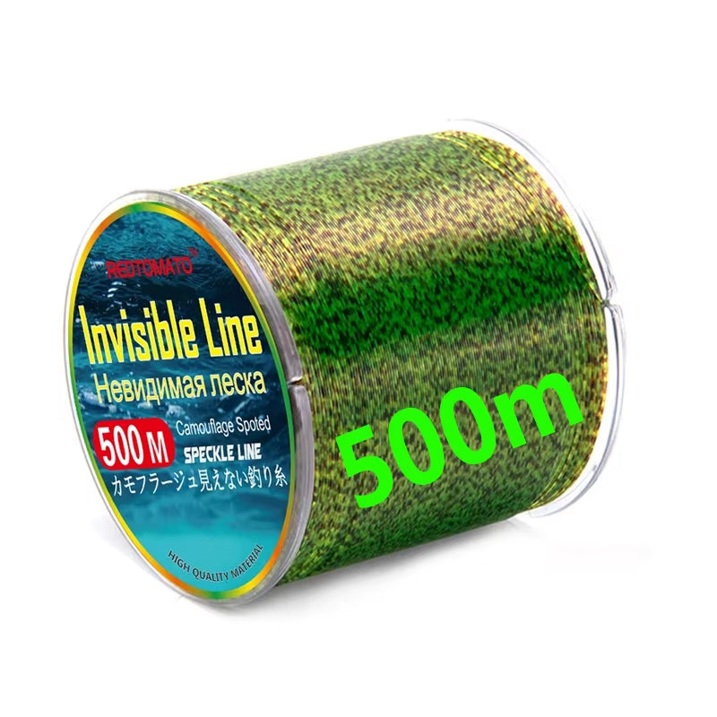 500M 1000M 3000M Invisible Speckle Fishing Line Carp Monofilament Spotted Fishing Line Fluorocarbon Coated Fishing Line Pesca