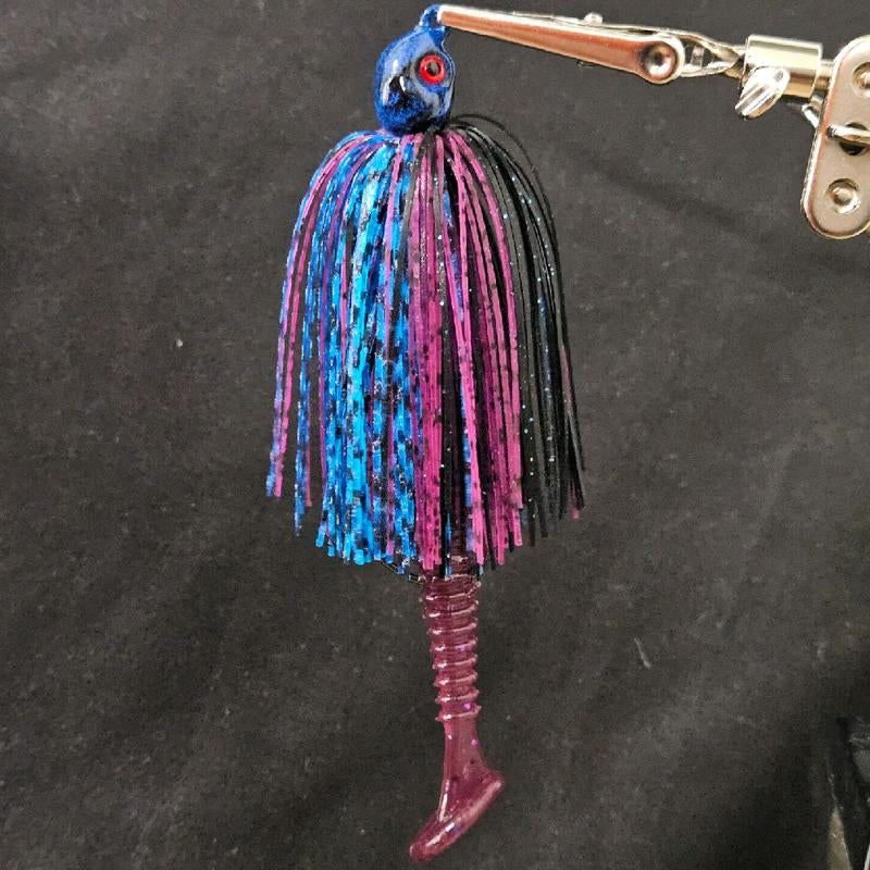 Swing Tail Swim Jig and 5 3.5" Swimbait Trailers Collaboration of Fishmore Custom Bait and King Crew Adventures