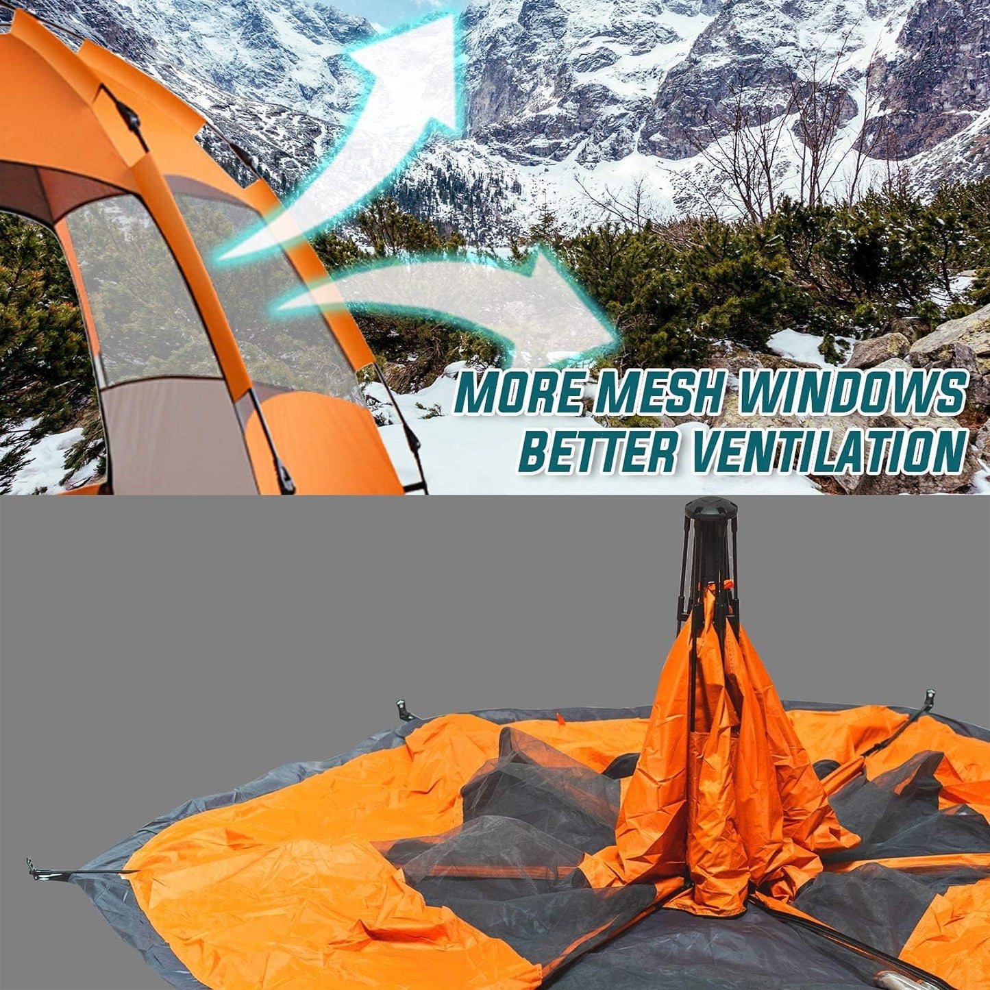 Professional Waterproof Camping Tent with Easy Setup