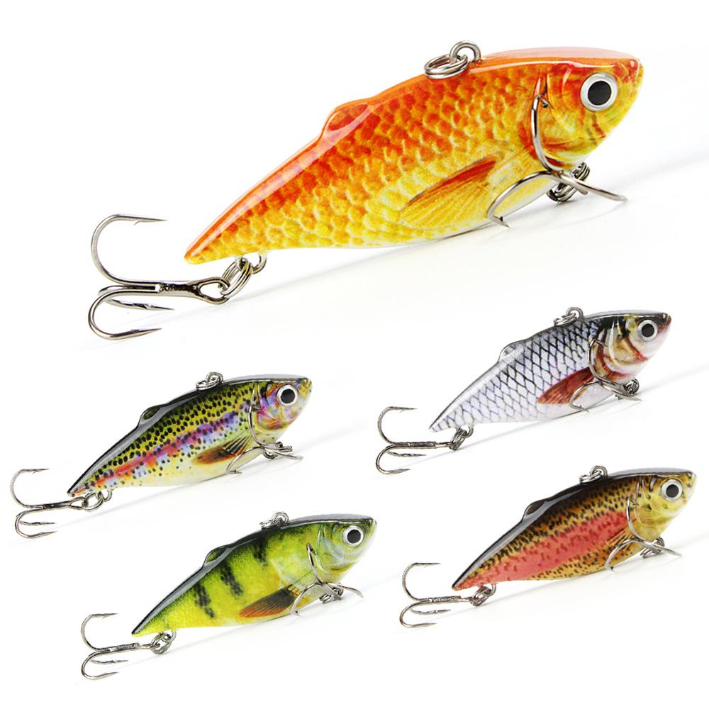 Mmlong 2.5/8.6g Vib Crankbait Lifelike Fishing Lure Slow Sinking Hard Fish Wobbler Pes