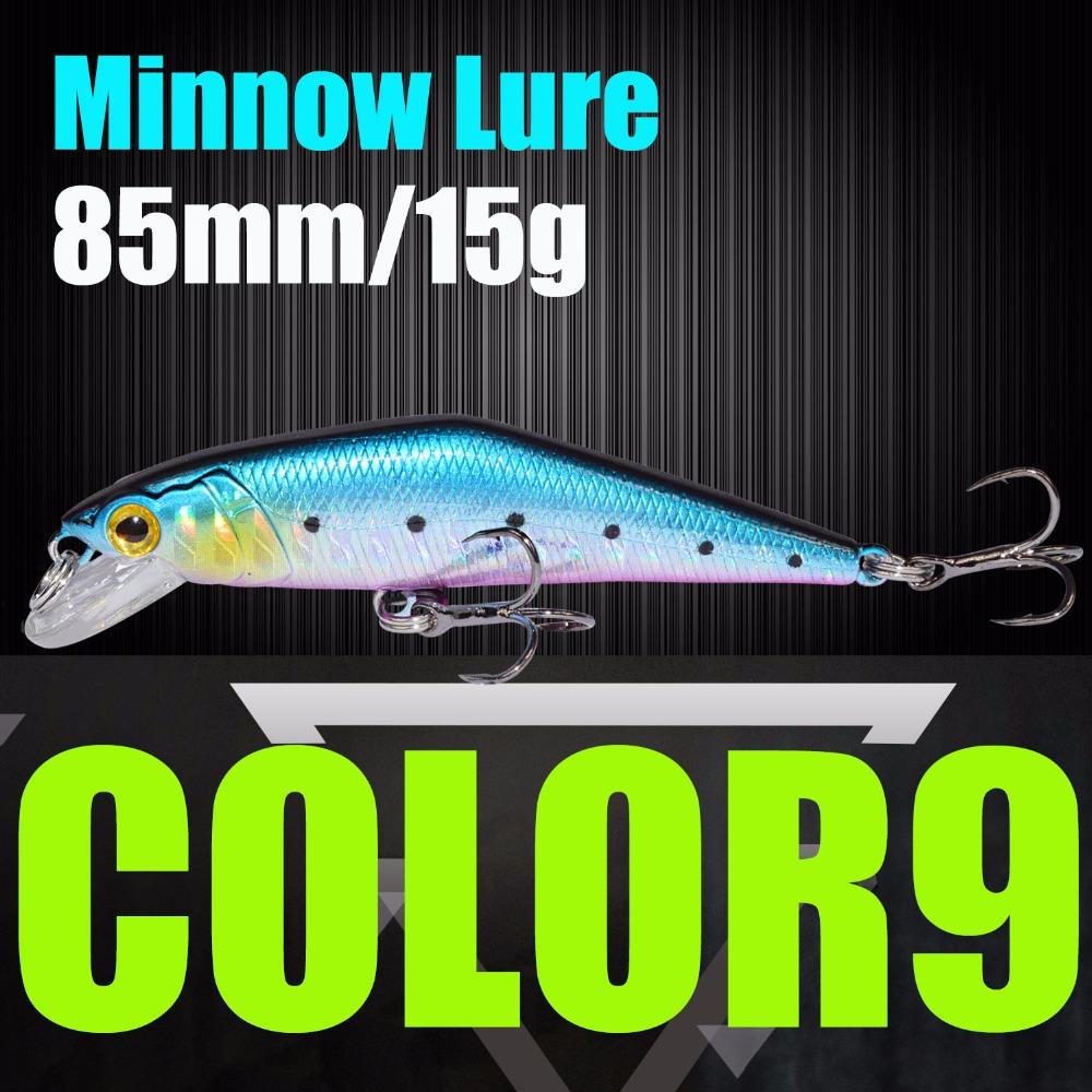 AFISHLURE Fishing Lure Wobblers Trout 85mm/15g Minnow Hard Baits Iscas Artificial Pesca Leurre