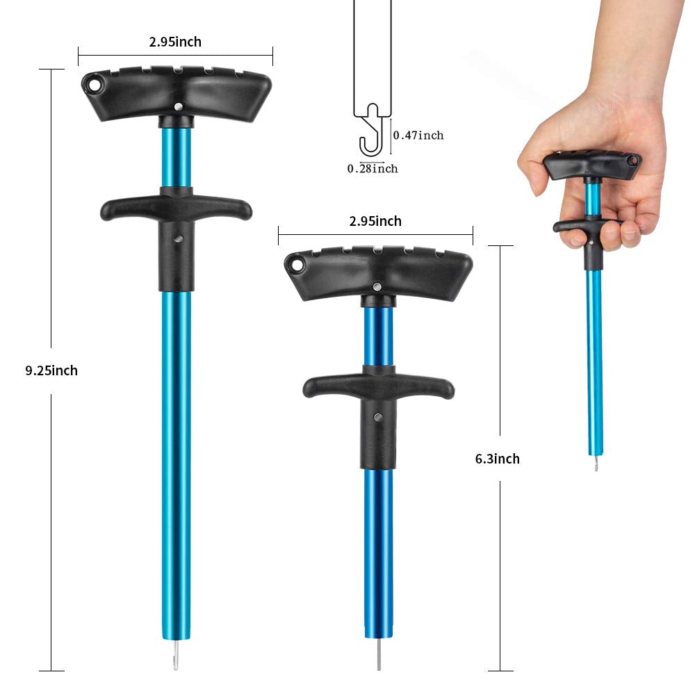 Beswlz Fish Hook Remover 3 Pieces,Squeeze-Out Fish Hook Separator Tools Fishing Pliers Stainless Steel with Sheath,Portable Fishing Extractor Tool Set for Fishing Minimize Injuries