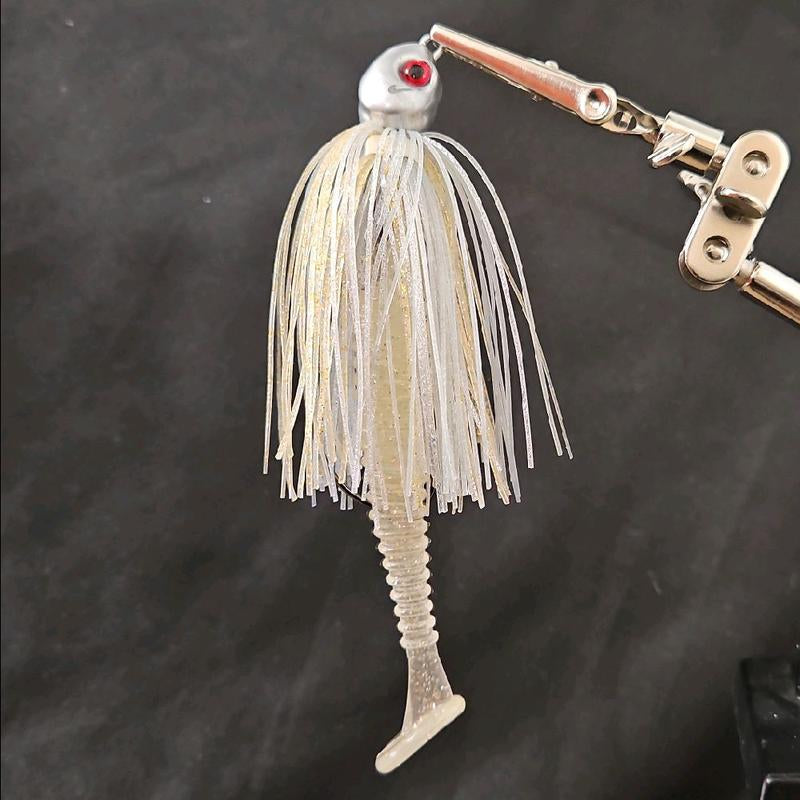 Swing Tail Swim Jig and 5 3.5" Swimbait Trailers Collaboration of Fishmore Custom Bait and King Crew Adventures