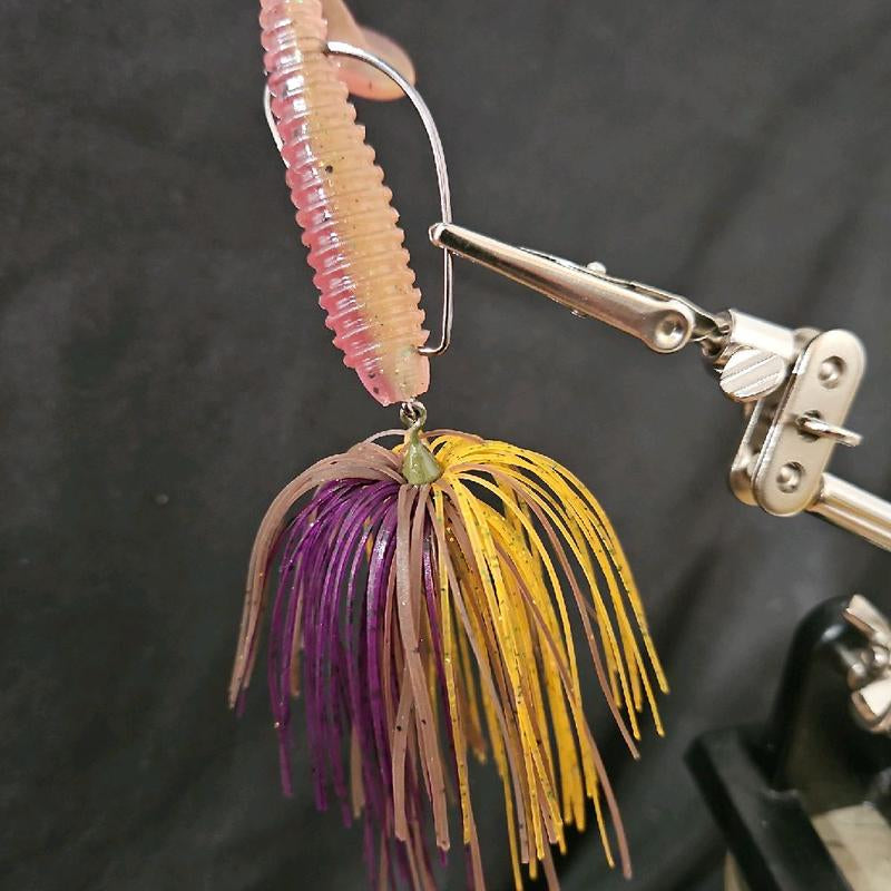 Swing Tail Swim Jig and 5 3.5" Swimbait Trailers Collaboration of Fishmore Custom Bait and King Crew Adventures