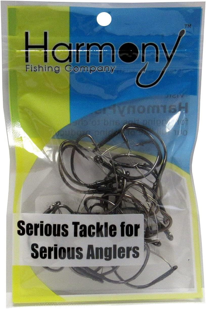 Harmony Fishing - Razor Series Wacky Weedless WG Hooks - the Ultimate Bass Fishing Hooks for the Wacky Rig & Neko Rig