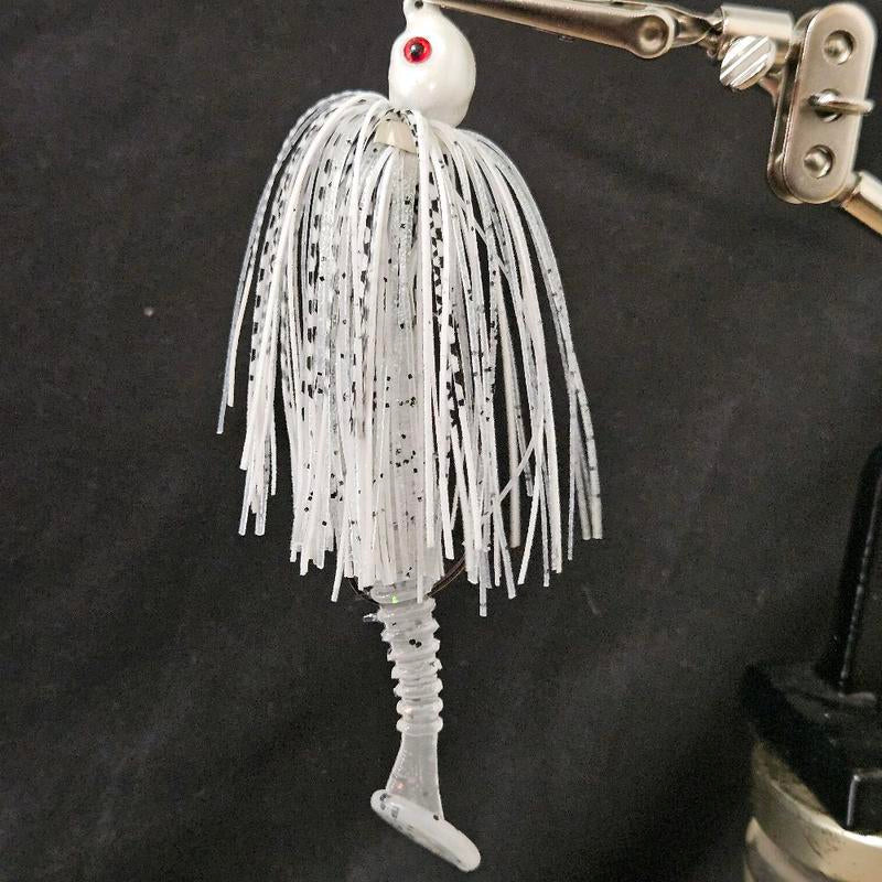 Swing Tail Swim Jig and 5 3.5" Swimbait Trailers Collaboration of Fishmore Custom Bait and King Crew Adventures