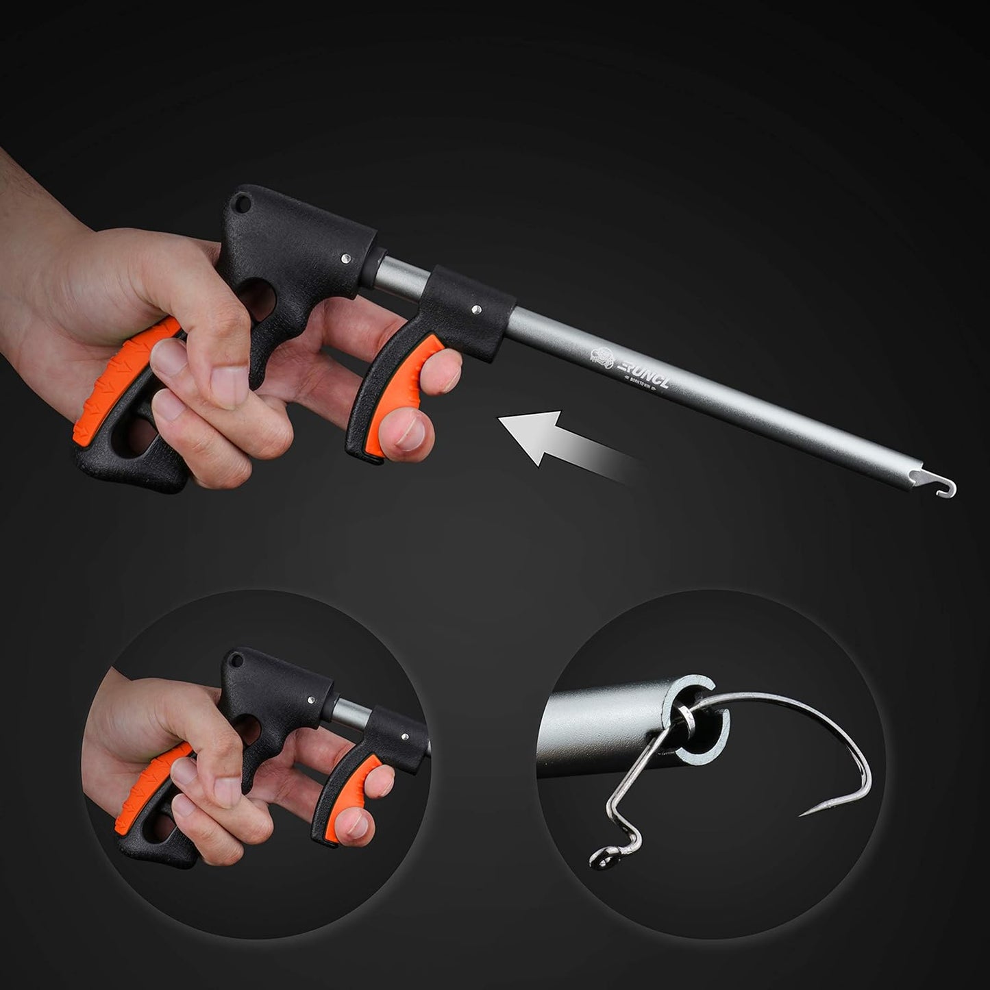 Fishing Plier, Fish Lip Gripper Kit, Fishing Remover Extractor, Multi-Function Fishing Tools for Saltwater, Freshwater, Ice Fishing, Premium Fishing Gifts for Men