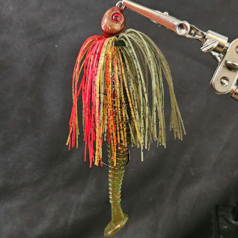 Swing Tail Swim Jig and 5 3.5" Swimbait Trailers Collaboration of Fishmore Custom Bait and King Crew Adventures