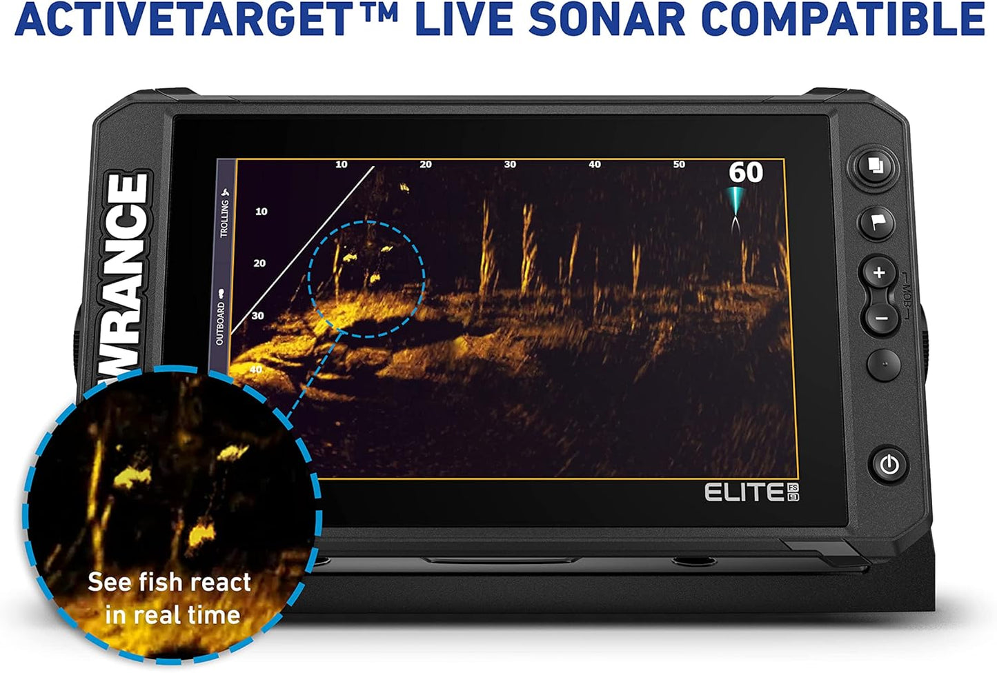 Elite FS Fishfinder/Chartplotter, Available with and without Transducer