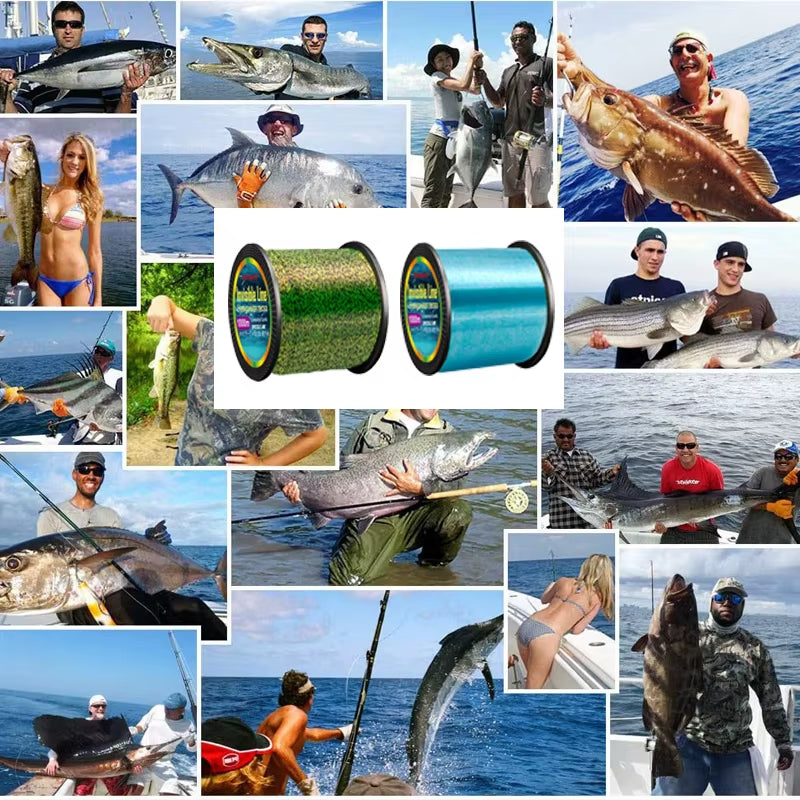 500M 1000M 3000M Invisible Speckle Fishing Line Carp Monofilament Spotted Fishing Line Fluorocarbon Coated Fishing Line Pesca