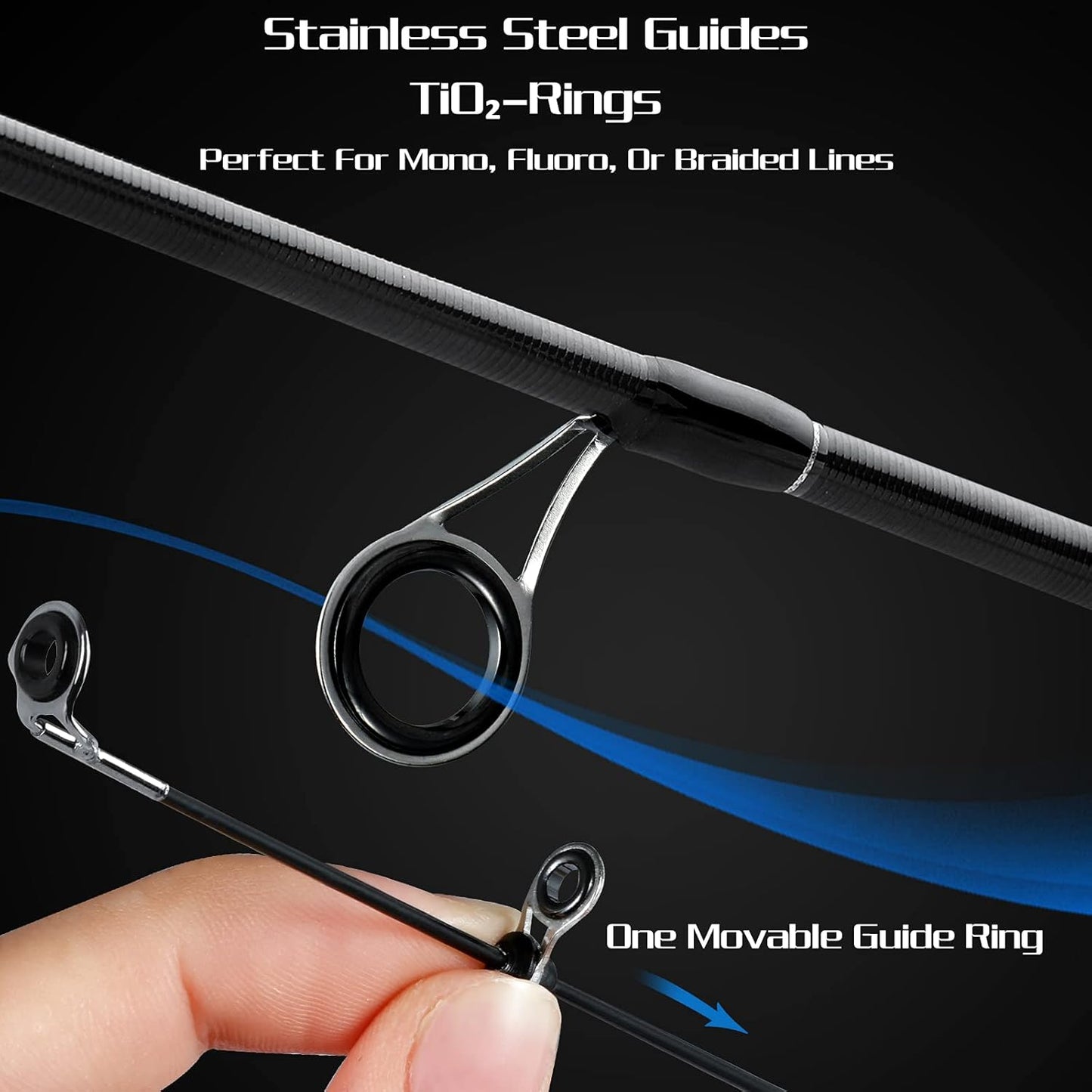 Fishing Rod and Reel Combo, Telescopic Ultra-Light and Sensitive Fishing Pole with Spinning Reel for Trout, Crappie, Bluegill, Panfish, and Other Small and Medium Size Fish