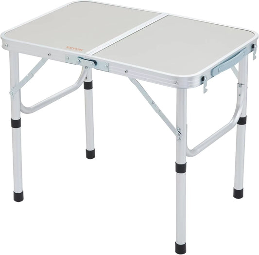 Portable Foldable Camping Table - Stainless Steel Outdoor Furniture for Picnics and Nature Hikes