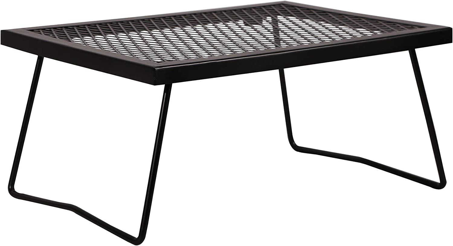 Folding Campfire Grill Heavy Duty Steel Grate, Portable Camp Fire Cooking Racks for over Fire Pit