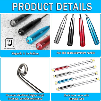 Fish Hook Remover Tool, Fishing Hook Quick Removal Device, Fishing Gear and Accessories Security Extractor Equipment Kits for Adult, Hook Extractor Tools with Storage Tube