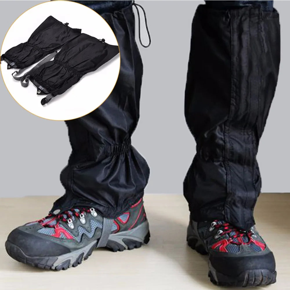 1 Pair Waterproof Windproof Outdoor Hiking Trekking Walking Climbing Hunting Snow Legging Gaiters Travel Kit