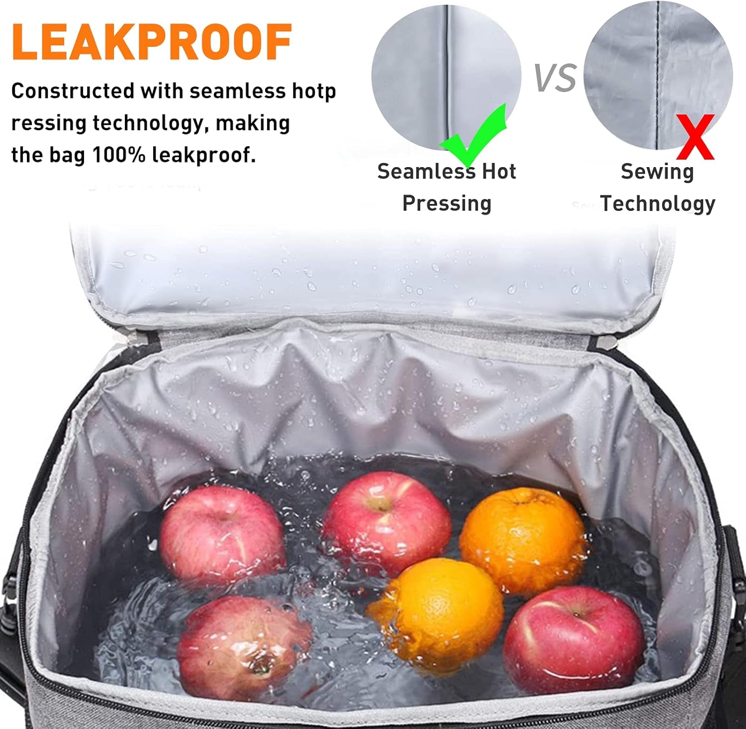 Insulated Leakproof Cooler Backpack - 32 Can Capacity, Double Deck Design, Lightweight and Waterproof for Beach, Camping, and Hiking