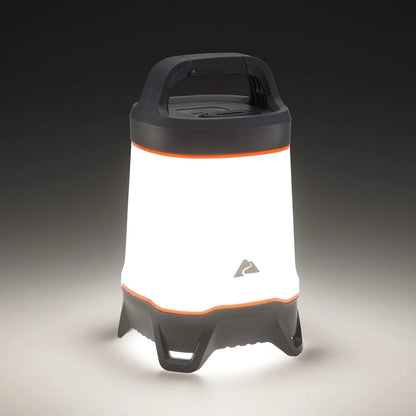 500 Lumen Lantern - Versatile LED Camping Light, Durable, 42-Hour Runtime, Gray & Orange
