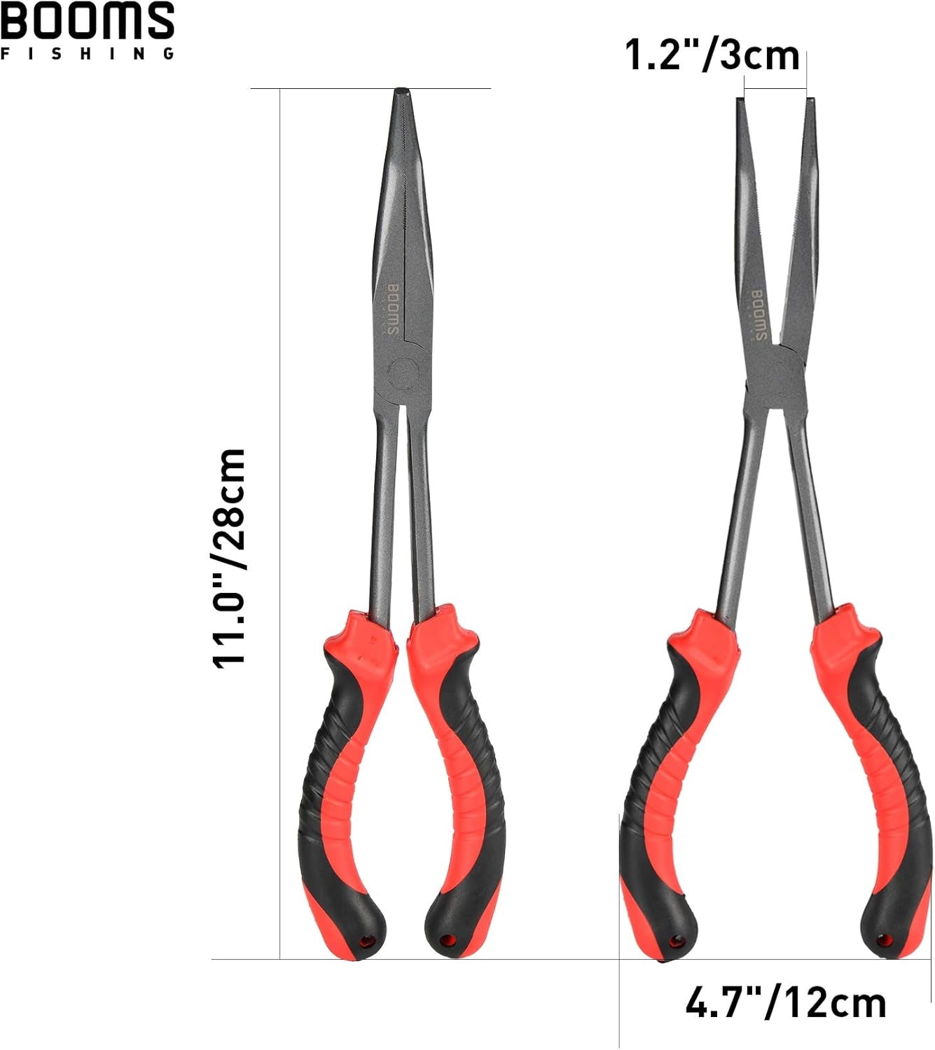 F05 Hook Remover Long Nose Fishing Pliers 11 Inches PTFE Plated