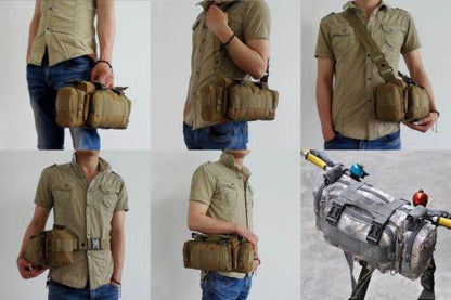 Black Hawk Commandos Multi-function Practical Waist Pack  Handlebar military Camouflage Shoulder Bag for outdoor sports activities