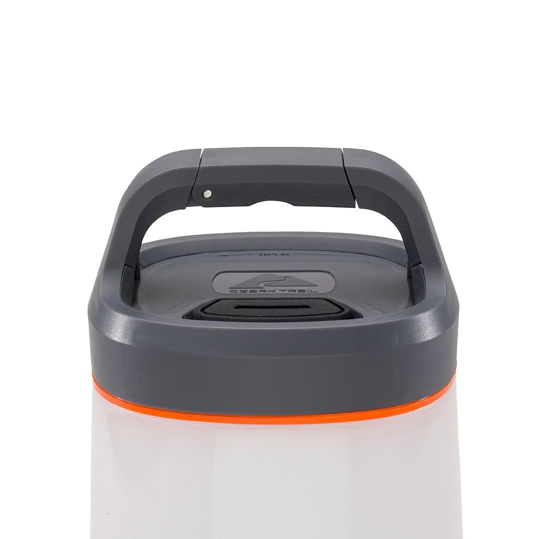 500 Lumen Lantern - Versatile LED Camping Light, Durable, 42-Hour Runtime, Gray & Orange