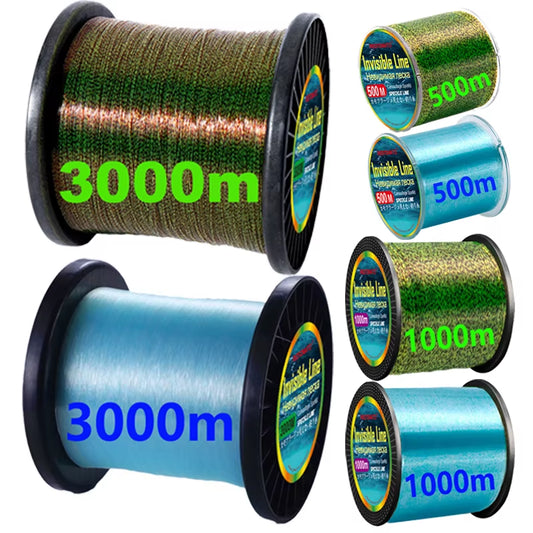 500M 1000M 3000M Invisible Speckle Fishing Line Carp Monofilament Spotted Fishing Line Fluorocarbon Coated Fishing Line Pesca