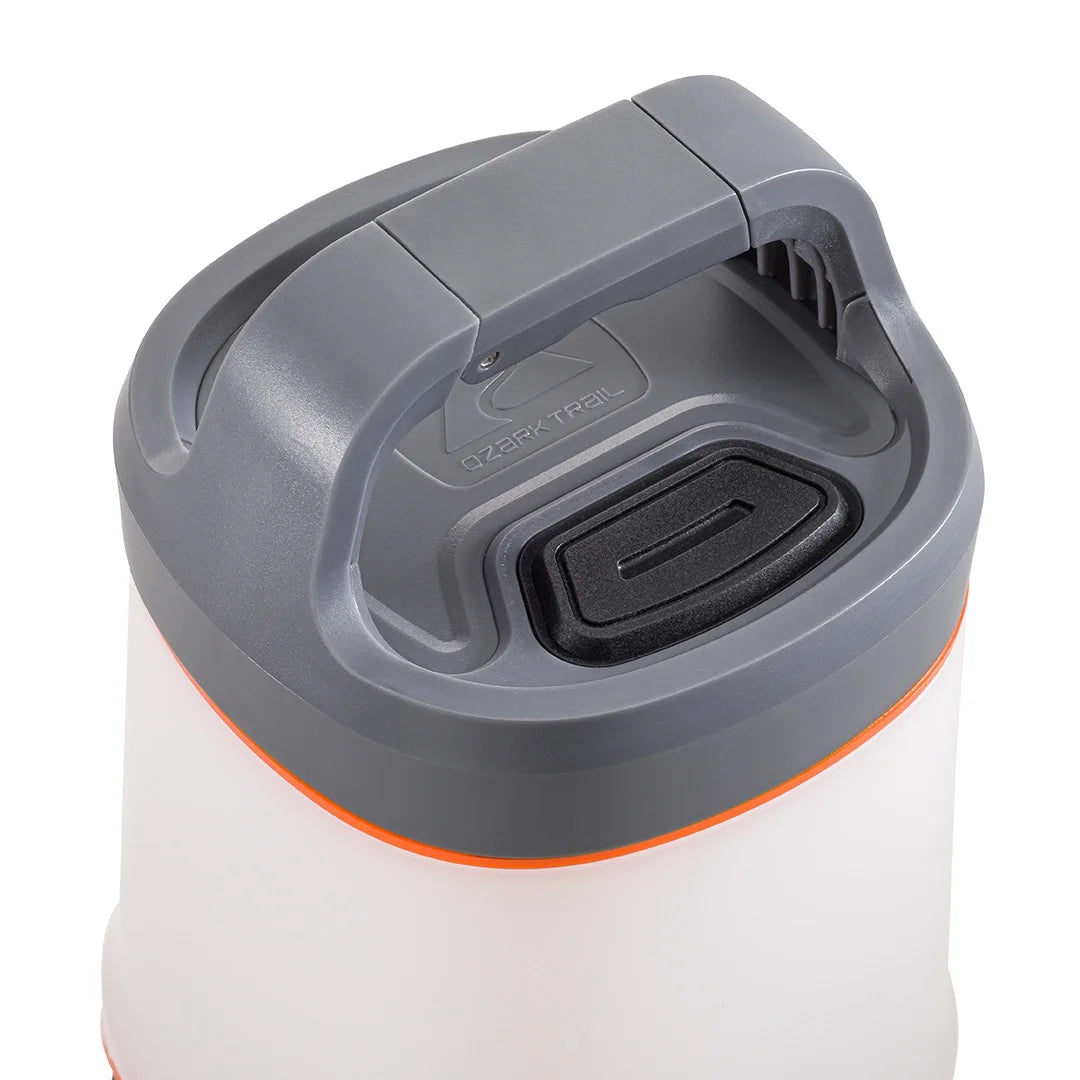 500 Lumen Lantern - Versatile LED Camping Light, Durable, 42-Hour Runtime, Gray & Orange