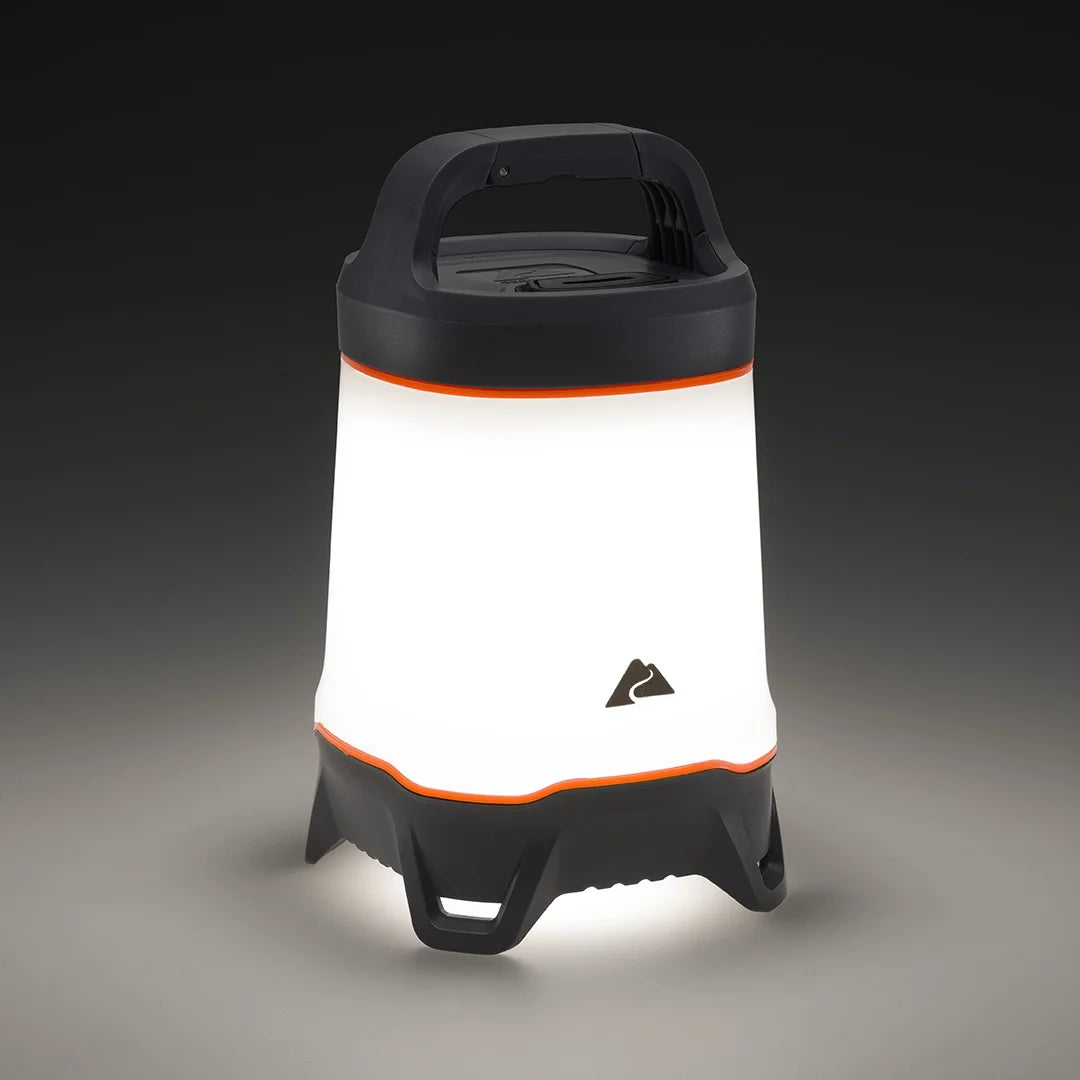 500 Lumen Lantern - Versatile LED Camping Light, Durable, 42-Hour Runtime, Gray & Orange