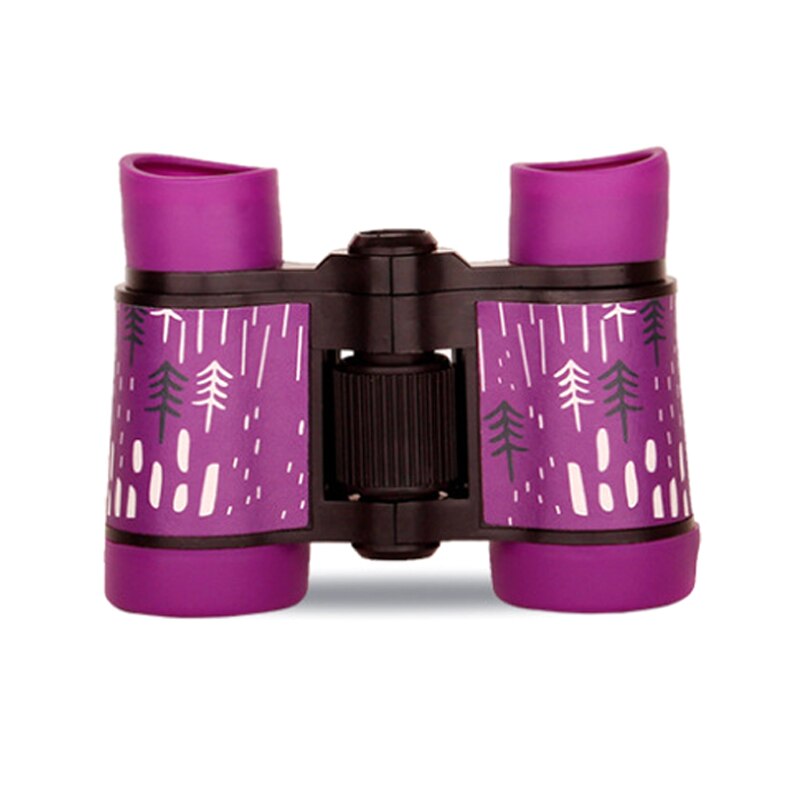 Binoculars HD 4x30 Telescope Rubber Children Colorful Telescope Fixed Zoom Anti-skid Portable Field glasses Gifts for Children