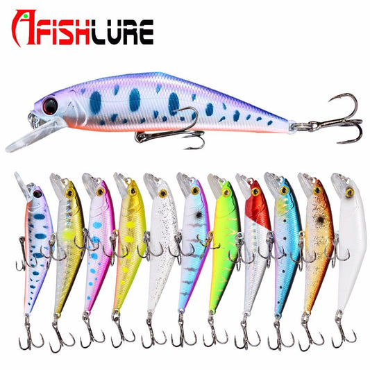 AFISHLURE Fishing Lure Wobblers Trout  85mm/15g Minnow  Hard Baits Iscas Artificial Pesca Leurre