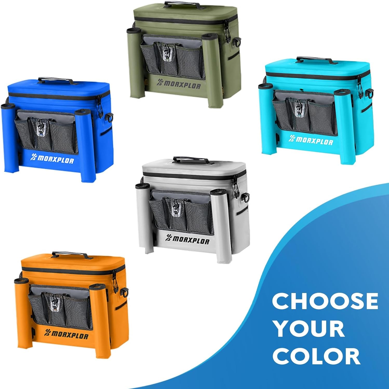 Waterproof Kayak Seat Back Cooler - Portable Ice Chest for Kayaking, Beach, and Camping