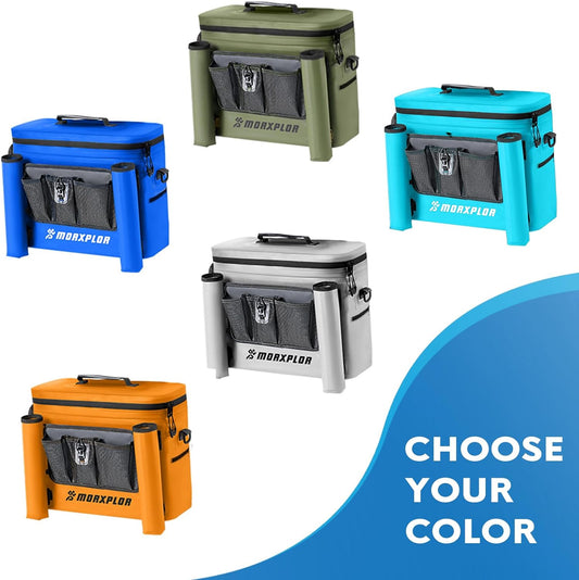 Waterproof Kayak Seat Back Cooler - Portable Ice Chest for Kayaking, Beach, and Camping