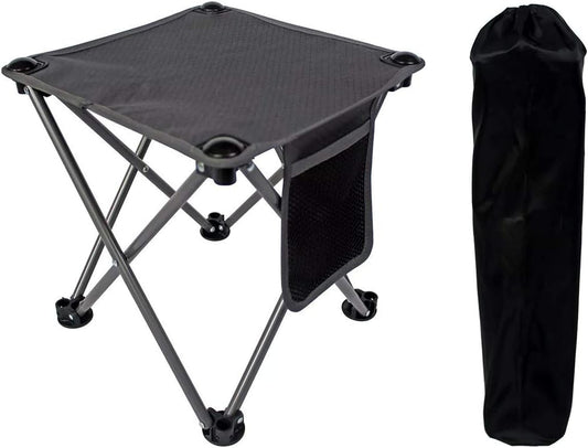 Compact Portable Folding Camping Stool - Lightweight Outdoor Chair for Travel, Hiking, BBQ, Fishing, Garden, and Beach Activities