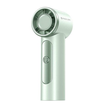 MAGIC JOHN Mini Handheld Fan with LED Display - High-Performance, USB Rechargeable, Sleek and Ultra-Portable Personal Fan for Travel, Office, and Home Use
