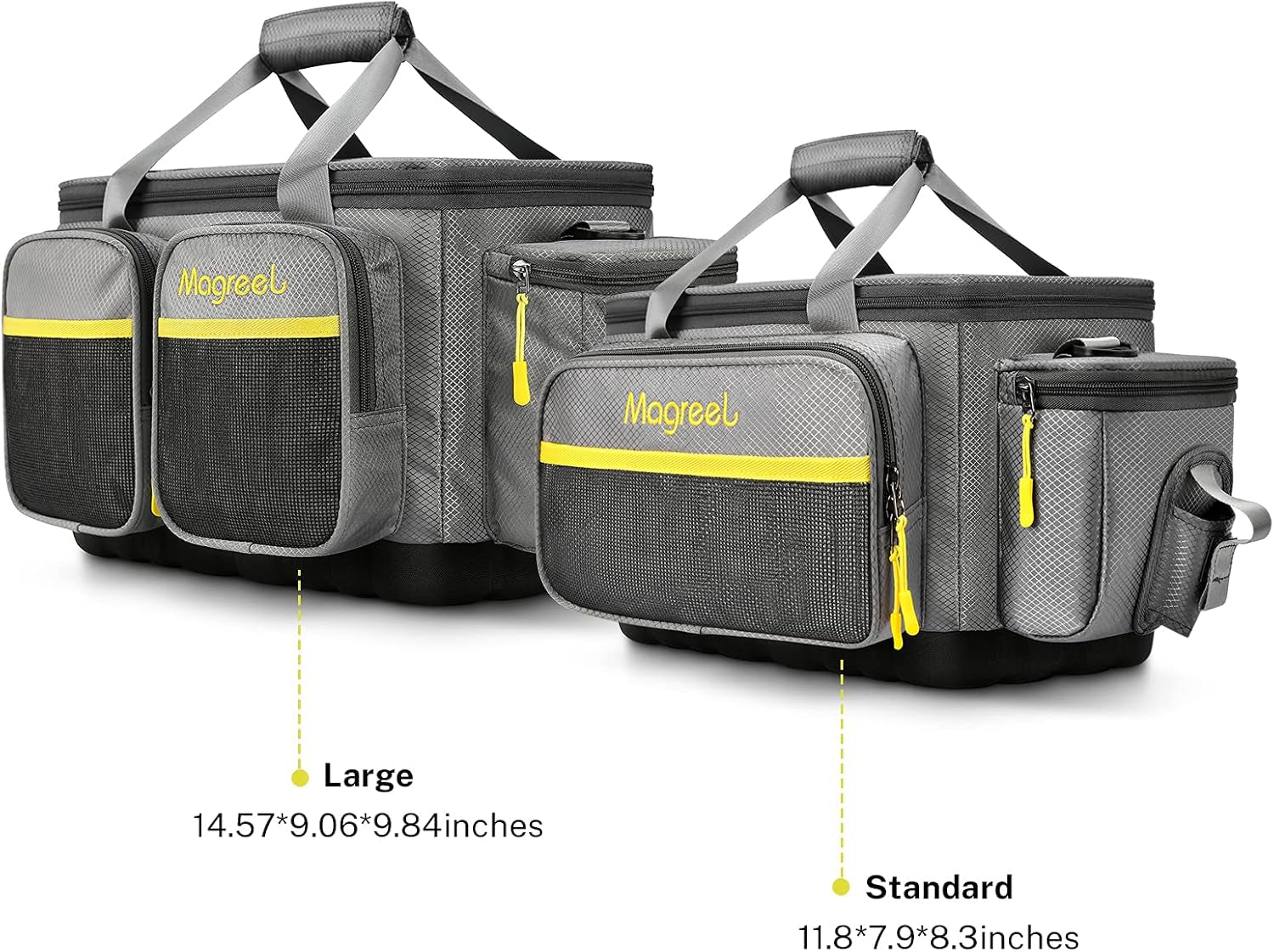 Fishing Tackle Bag, Water-Resistant Polyester Fishing Tackle Storage Shoulder Bag with Padded Shoulder Strap and Non-Slip Base Suitable for 3600 Tackle Box