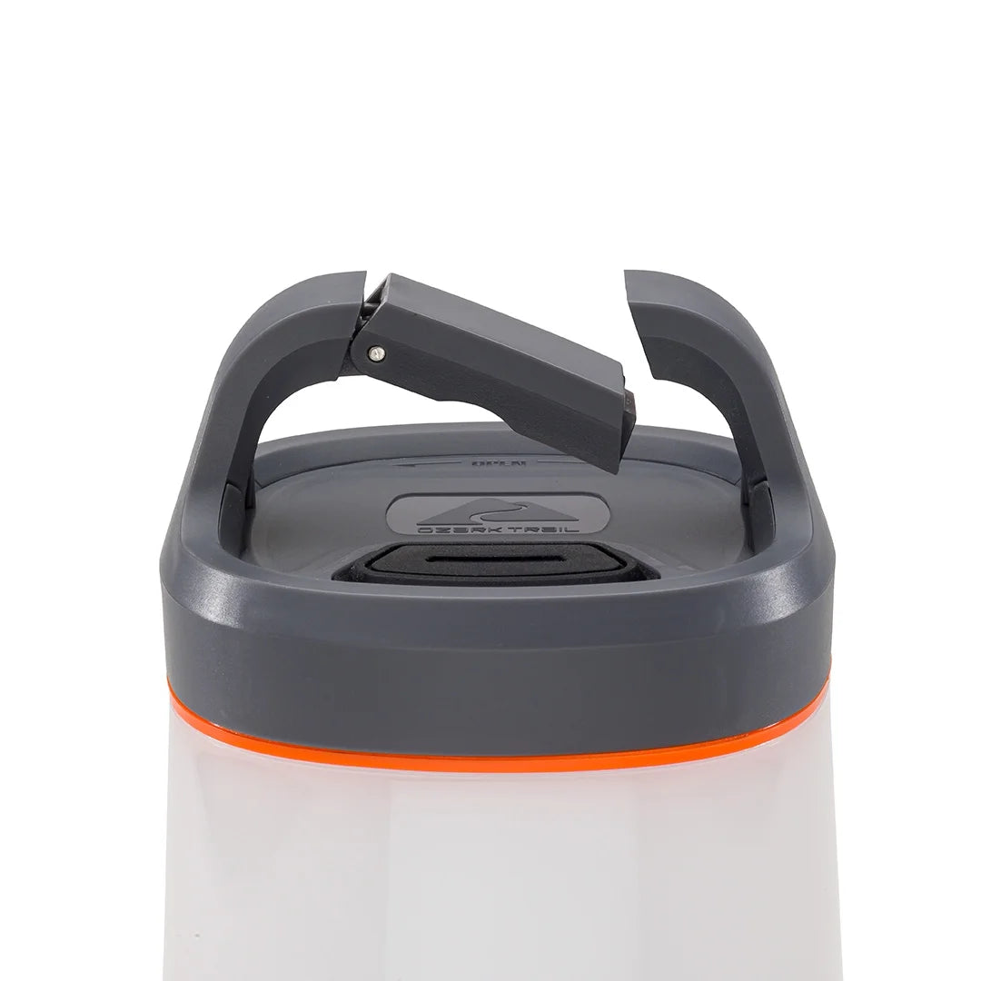 500 Lumen Lantern - Versatile LED Camping Light, Durable, 42-Hour Runtime, Gray & Orange