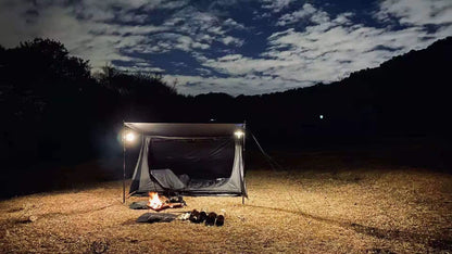 Ultralight Bushcraft Shelter,Brown,Army Green and Black, Backwoods Shelter