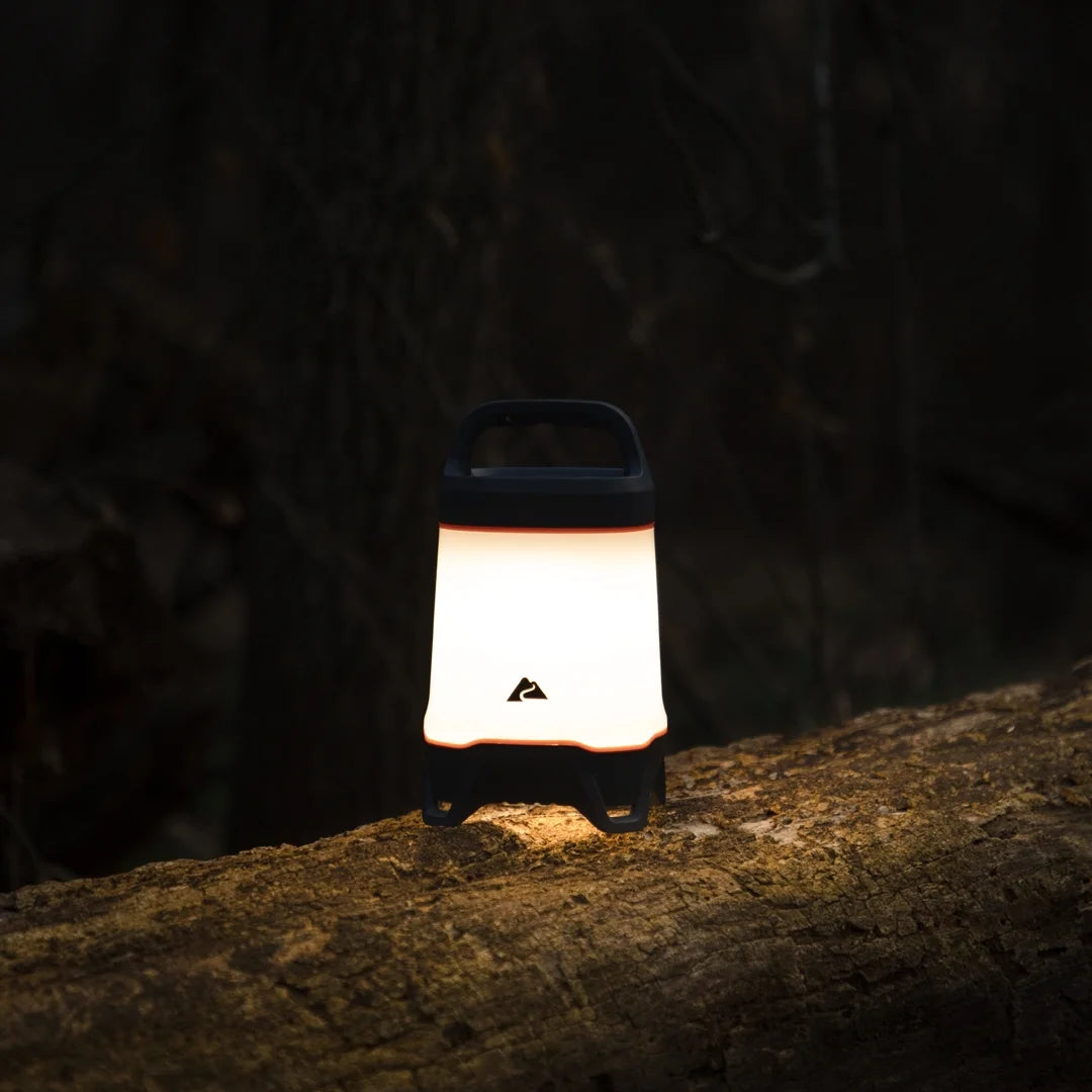 500 Lumen Lantern - Versatile LED Camping Light, Durable, 42-Hour Runtime, Gray & Orange