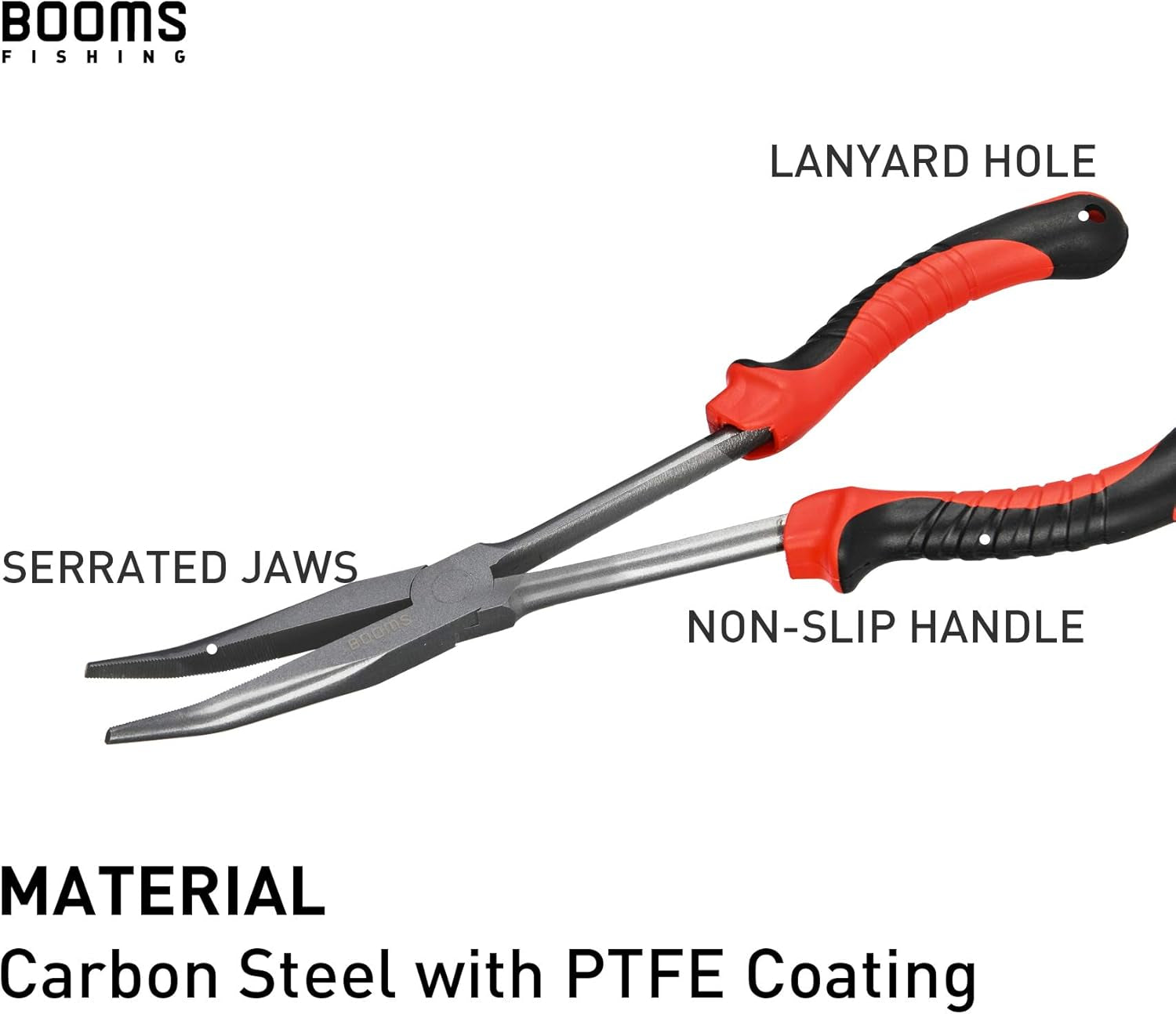 F05 Hook Remover Long Nose Fishing Pliers 11 Inches PTFE Plated