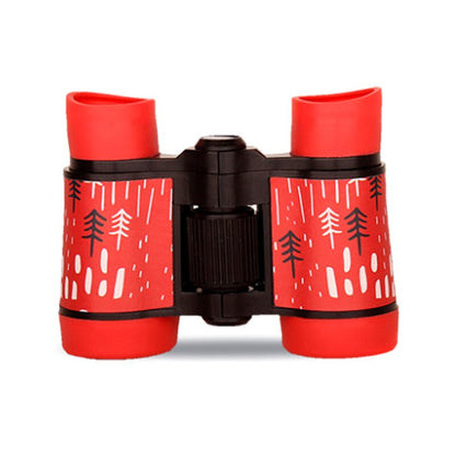 Binoculars HD 4x30 Telescope Rubber Children Colorful Telescope Fixed Zoom Anti-skid Portable Field glasses Gifts for Children