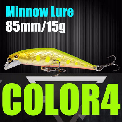 AFISHLURE Fishing Lure Wobblers Trout  85mm/15g Minnow  Hard Baits Iscas Artificial Pesca Leurre
