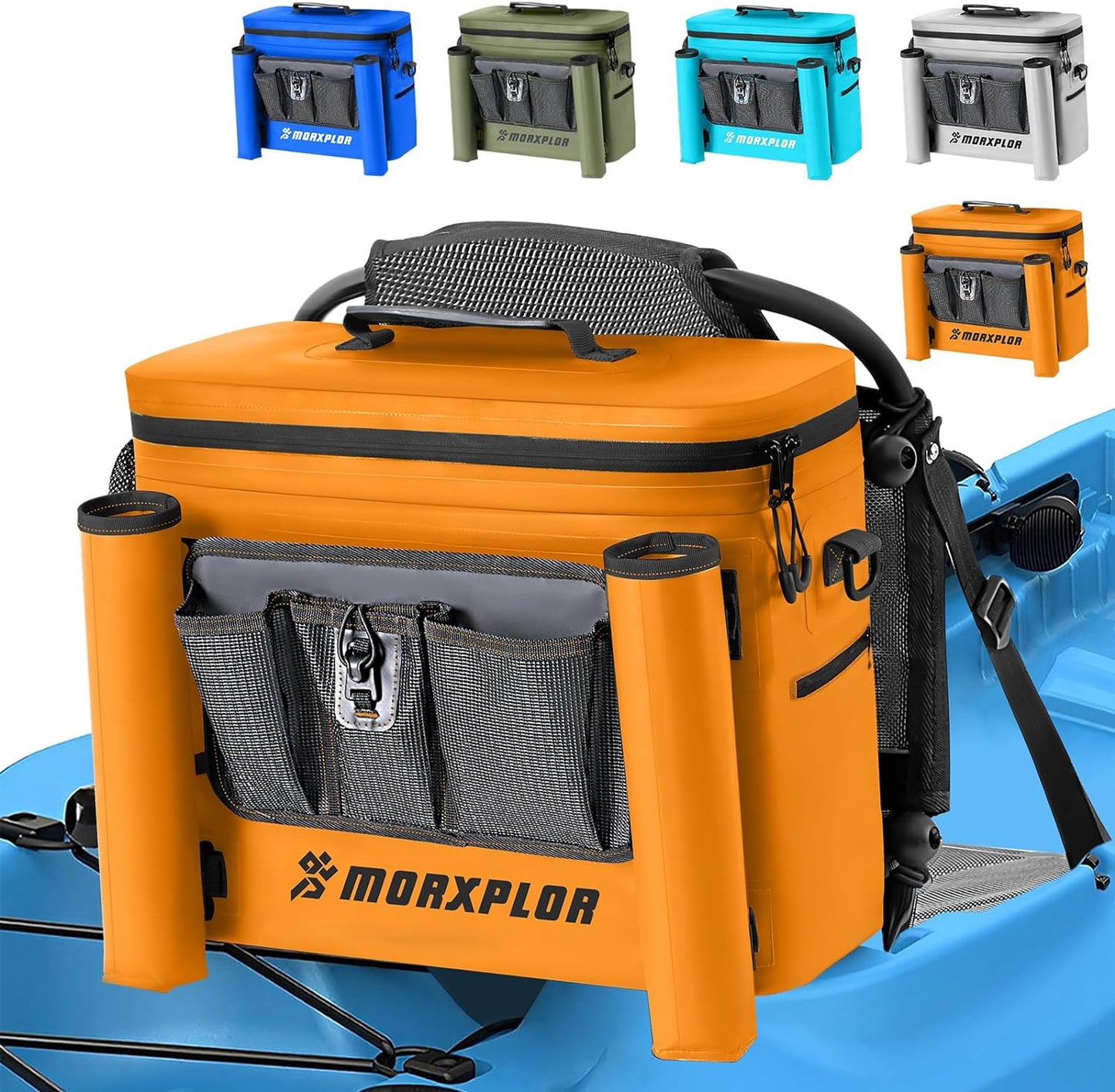 Waterproof Kayak Seat Back Cooler - Portable Ice Chest for Kayaking, Beach, and Camping