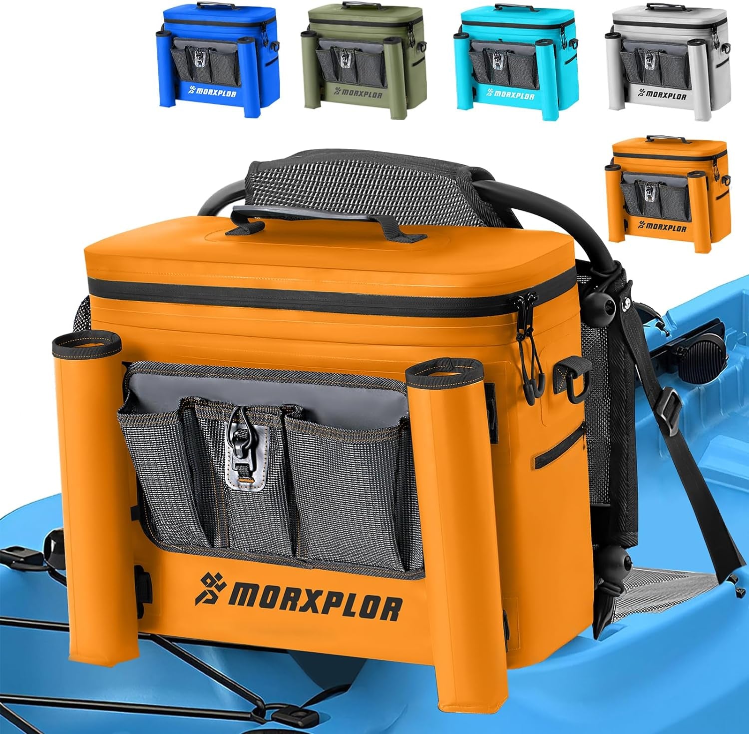Waterproof Kayak Seat Back Cooler - Portable Ice Chest for Kayaking, Beach, and Camping