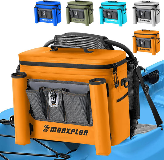 Waterproof Kayak Seat Back Cooler - Portable Ice Chest for Kayaking, Beach, and Camping
