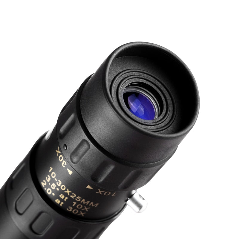 Original binoculars Nikula 10-30x25Zoom Monocular high quality Telescope Pocket Binoculo Hunting Optical Prism Scope no tripod