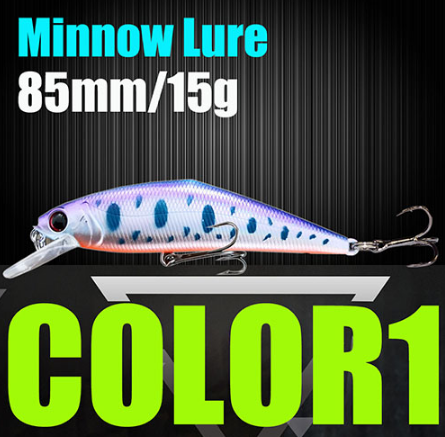 AFISHLURE Fishing Lure Wobblers Trout  85mm/15g Minnow  Hard Baits Iscas Artificial Pesca Leurre